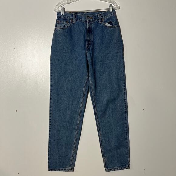 Vintage Levi’s 550 Relaxed Fit Tapered Leg Blue Denim Jeans Womans Mis M Size 10 - Picture 1 of 6